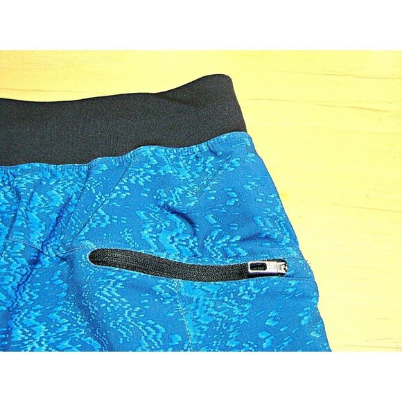 Mens Lululemon Athletica Athletic Shorts Blue Printed Elastic Waist Size XXL - Picture 9 of 11